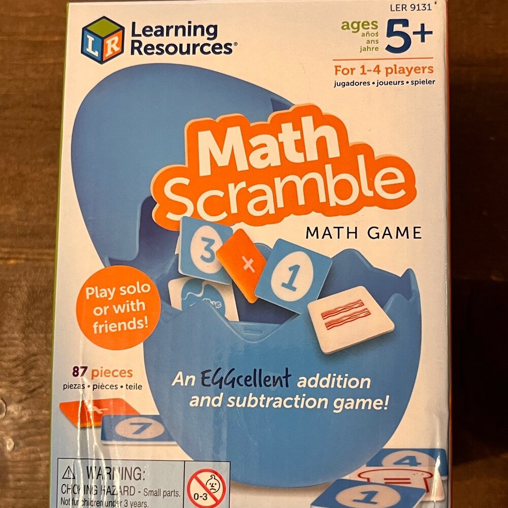 Math Scramble Game SOLD